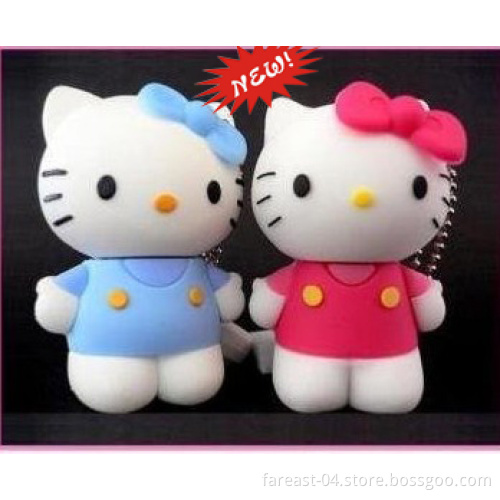 3D Hello Kitty USB PVC Cartoon USB Flash Disk Pendrive Flash Drive 64GB